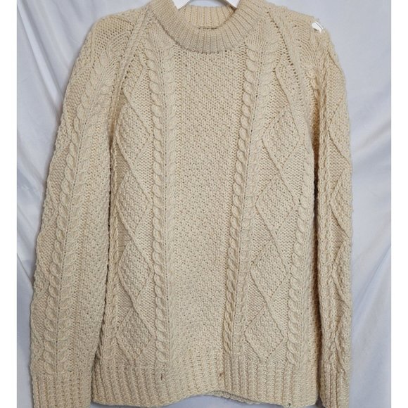 Vintage Sweater Christian Aujard Pastel Abstract Pullover Small Shoulder Pads - Picture 9 of 9